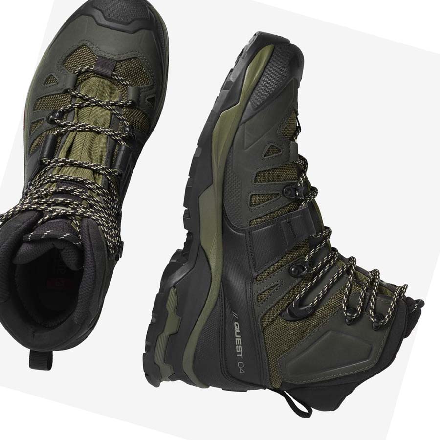 Salomon QUEST 4 GORE-TEX Vandringsskor Herr Olivgröna | SE63WNB