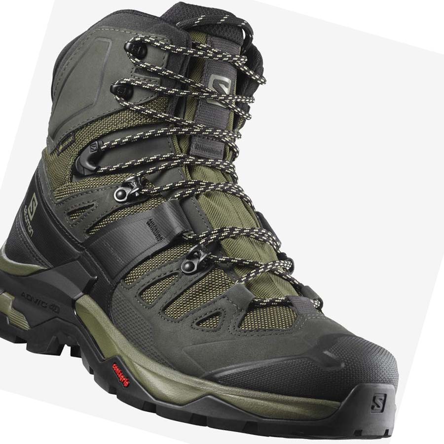 Salomon QUEST 4 GORE-TEX Vandringsskor Herr Olivgröna | SE63WNB