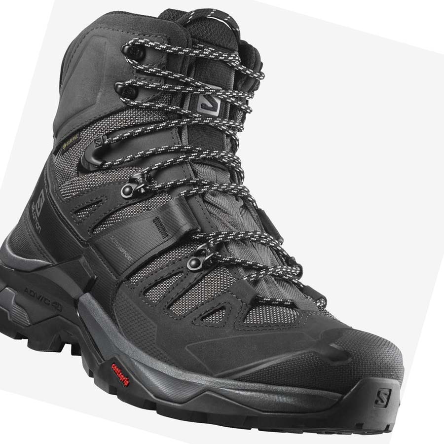 Salomon QUEST 4 GORE-TEX Vandringsskor Herr Grå Svarta | SE64QMA