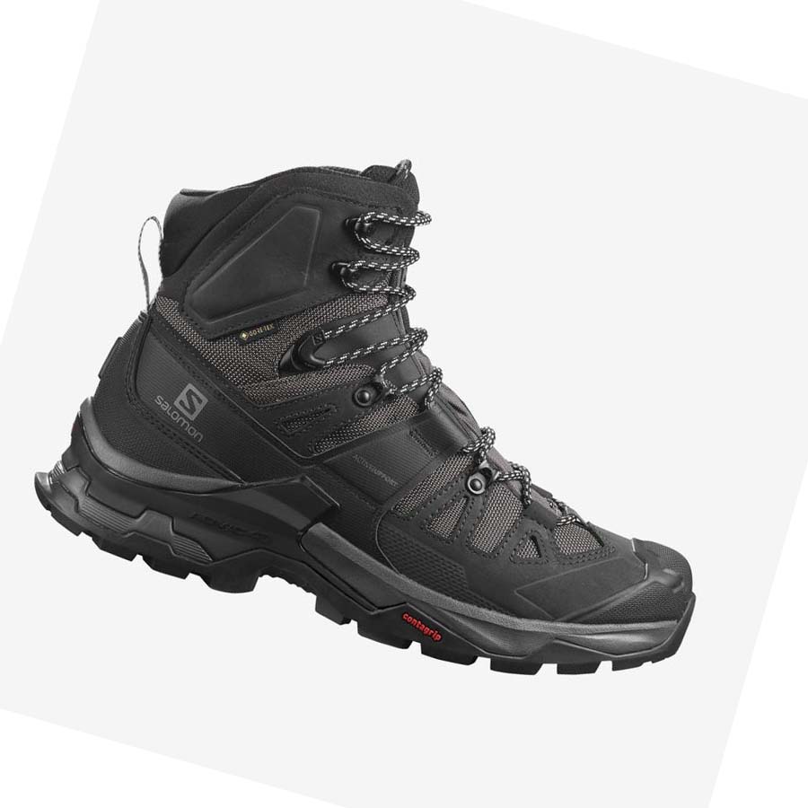 Salomon QUEST 4 GORE-TEX Vandringsskor Herr Grå Svarta | SE64QMA