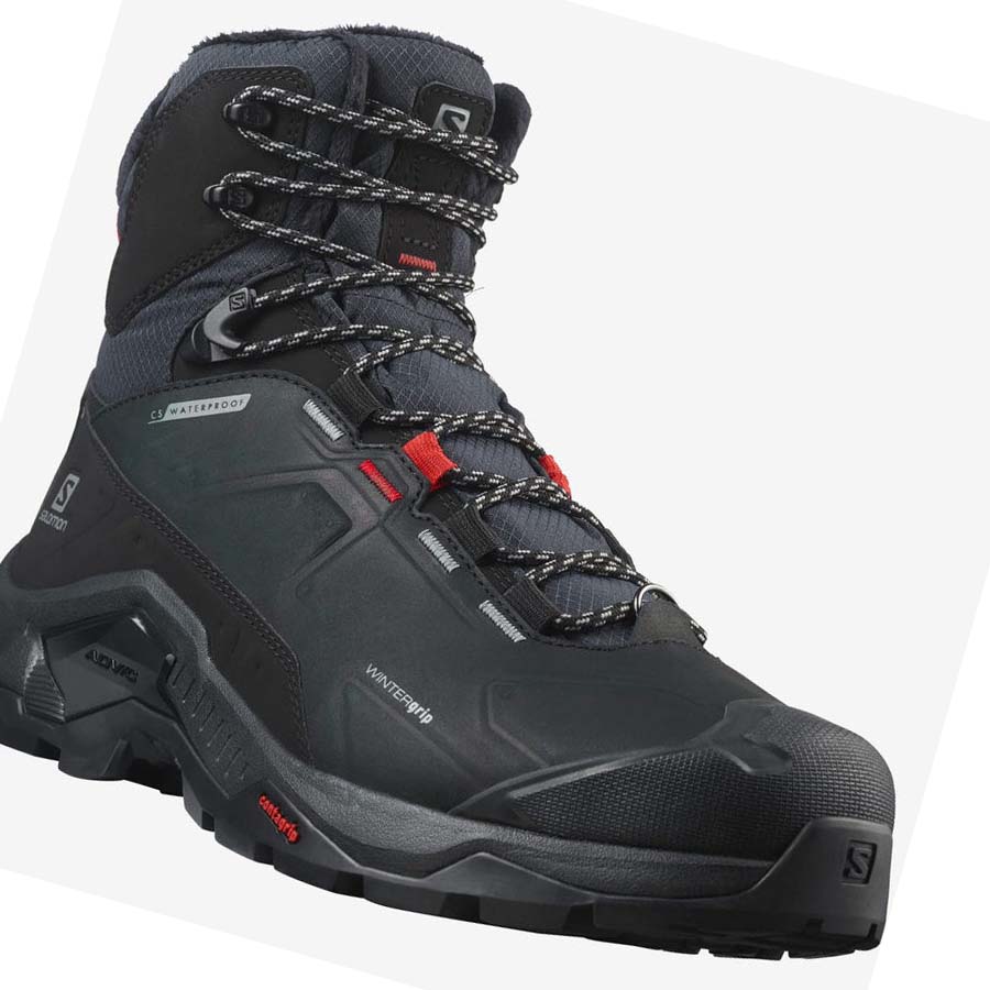 Salomon QUEST WINTER THINSULATE™ CLIMASALOMON™ WATERPROOF Vinterkängor Dam Svarta | SE1017PJJ