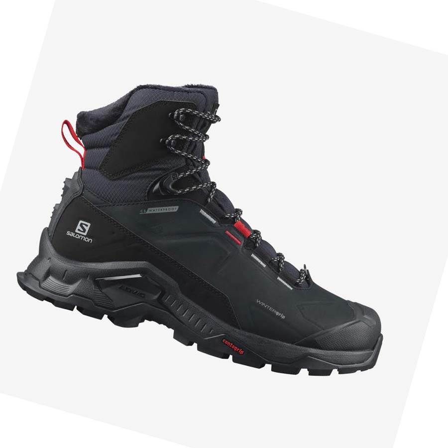 Salomon QUEST WINTER THINSULATE™ CLIMASALOMON™ WATERPROOF Vinterkängor Dam Svarta | SE1017PJJ