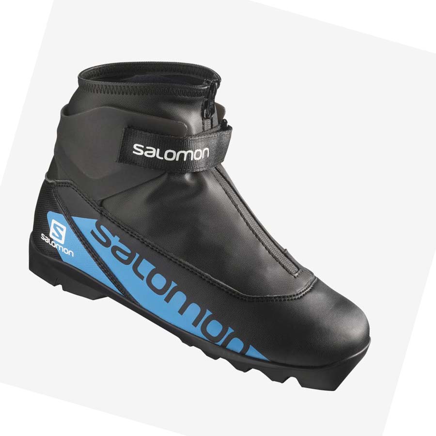 Salomon R/COMBI JUNIOR PROLINK Pjäxor Barn Svarta Blå | SE1606ZUT