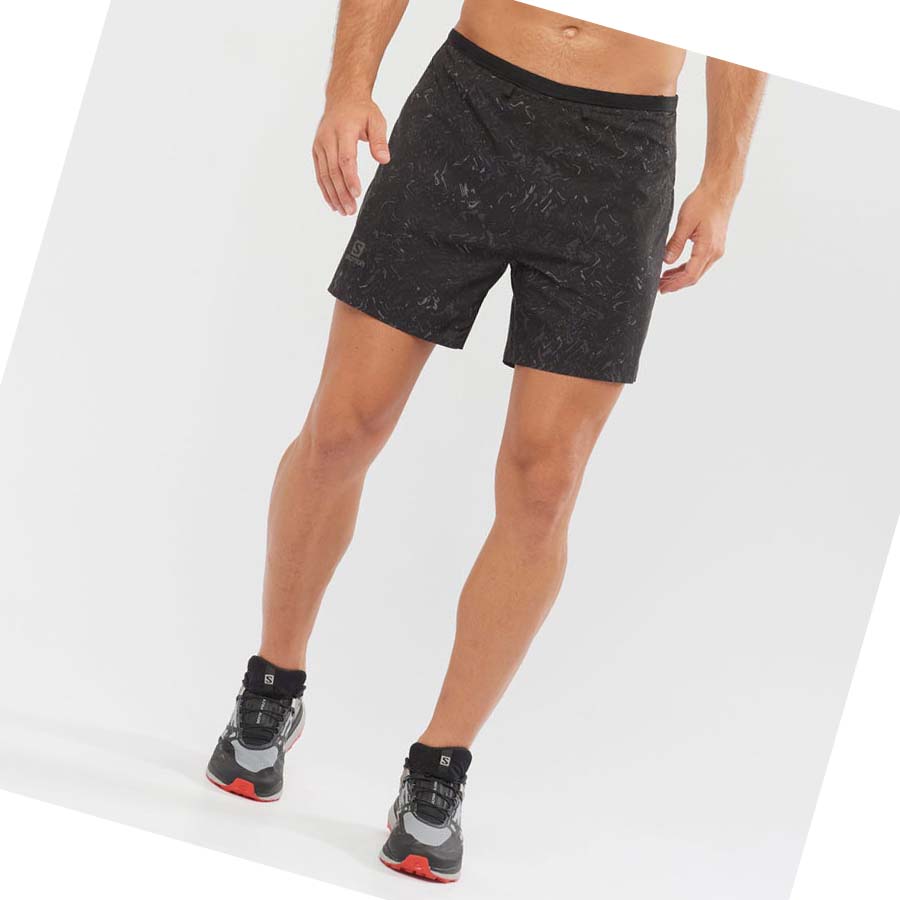 Salomon SENSE 5 Shorts Herr Svarta | SE446OKI