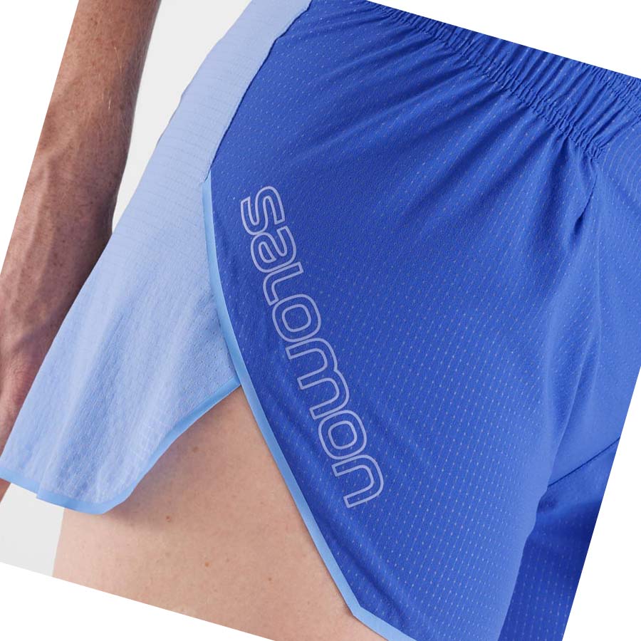 Salomon SENSE AERO 3'' Shorts Dam Blå | SE1287MQZ