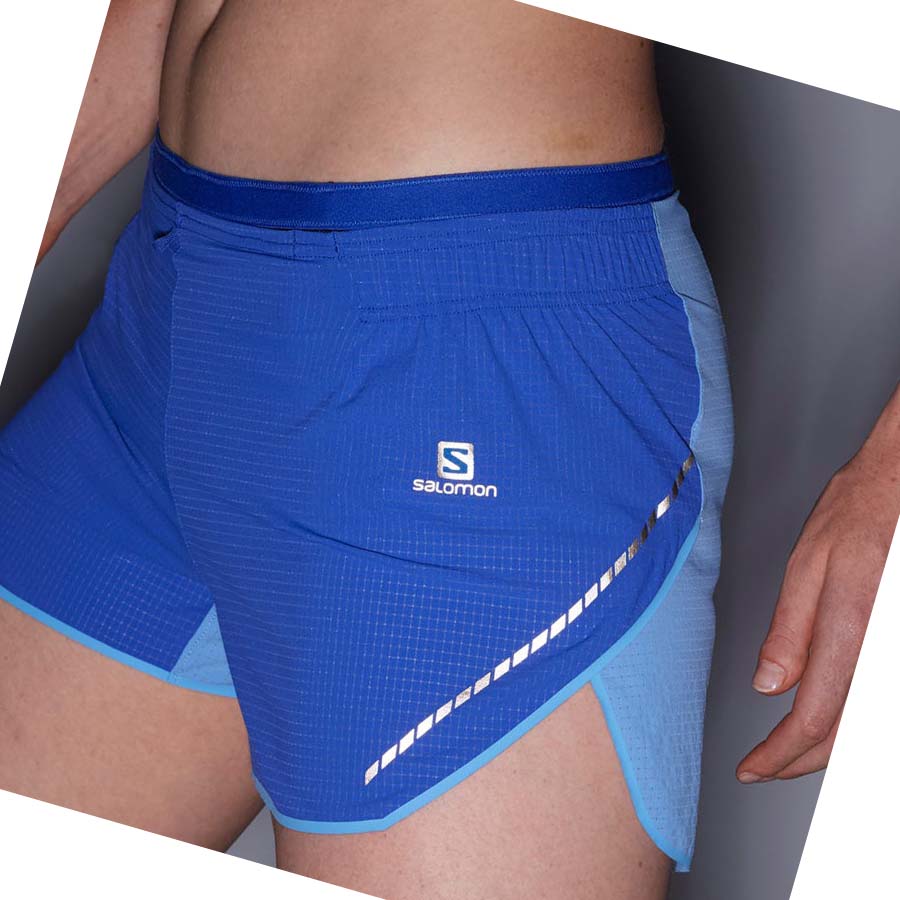 Salomon SENSE AERO 3'' Shorts Dam Blå | SE1287MQZ