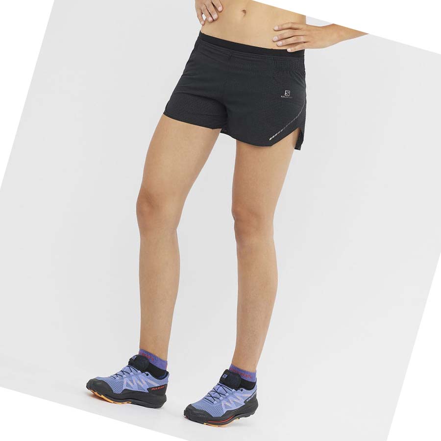 Salomon SENSE AERO 3'' Shorts Dam Svarta | SE1286QMA