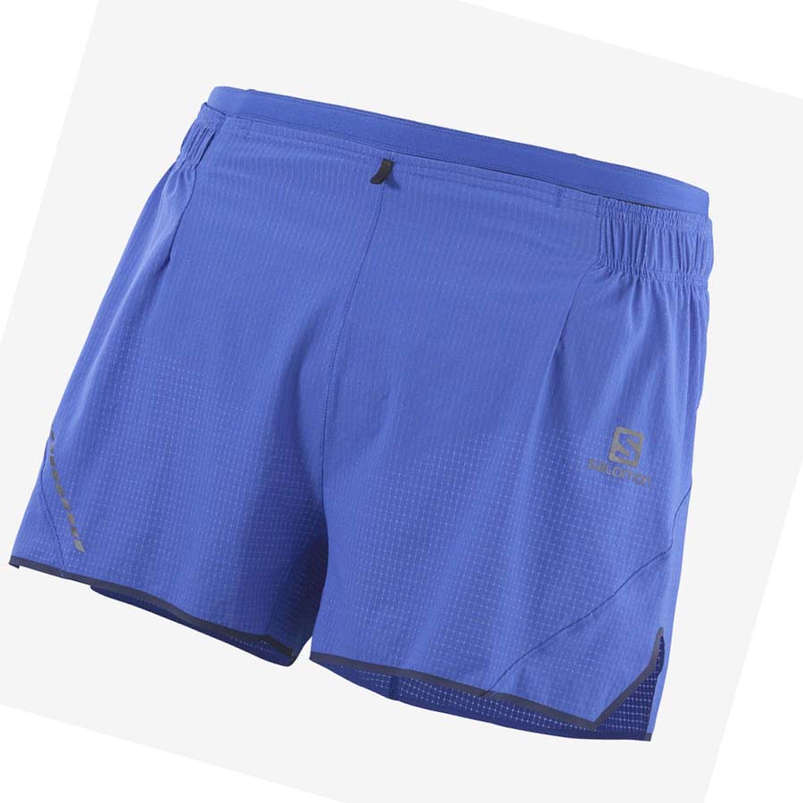 Salomon SENSE AERO 3\'\' Shorts Herr Blå | SE472OKI