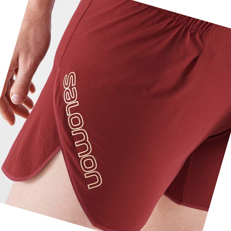 Salomon SENSE AERO 5'' Shorts Dam Röda | SE1289BEX