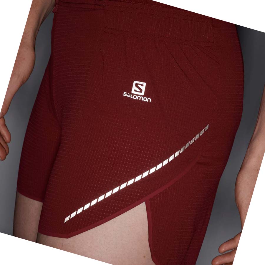 Salomon SENSE AERO 5'' Shorts Dam Röda | SE1289BEX