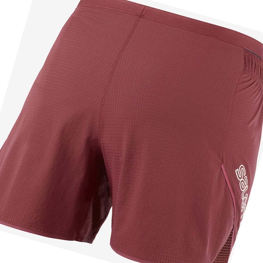 Salomon SENSE AERO 5'' Shorts Dam Röda | SE1289BEX