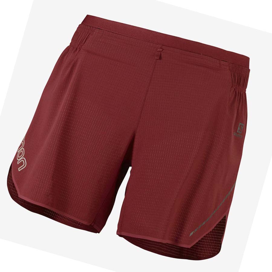 Salomon SENSE AERO 5\'\' Shorts Dam Röda | SE1289BEX