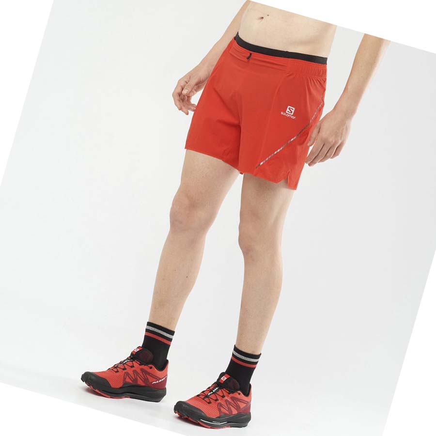 Salomon SENSE AERO 5'' Shorts Herr Orange | SE469SGL