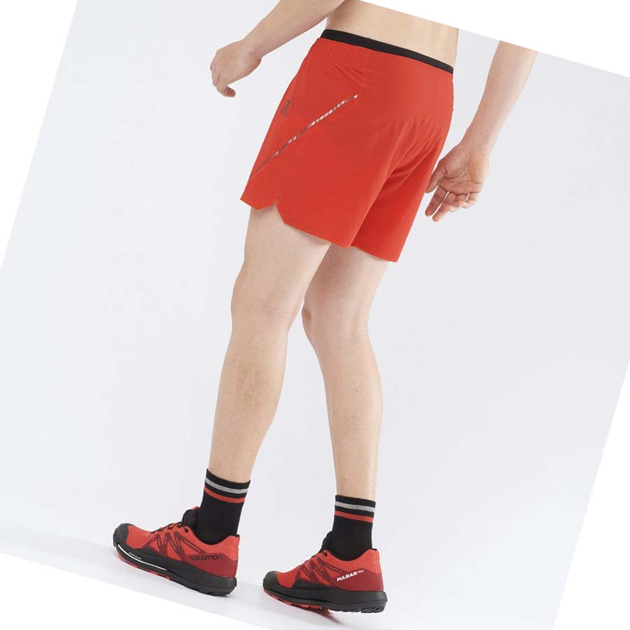 Salomon SENSE AERO 5'' Shorts Herr Orange | SE469SGL