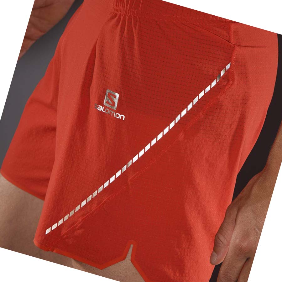 Salomon SENSE AERO 5'' Shorts Herr Orange | SE469SGL