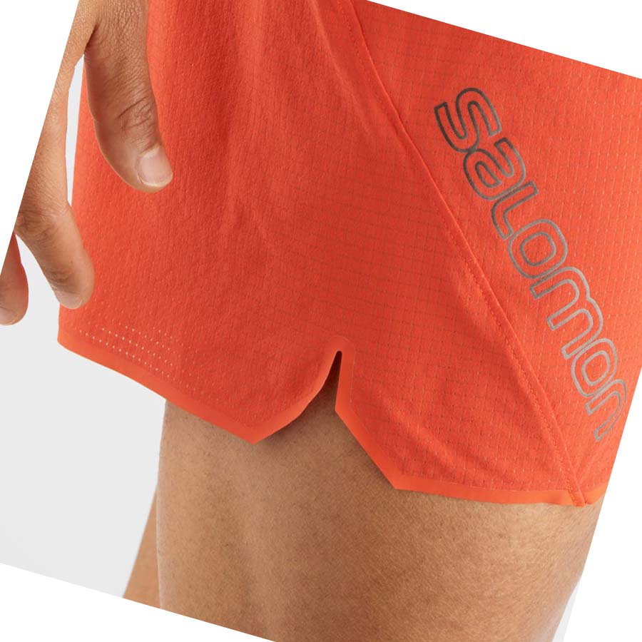 Salomon SENSE AERO 5'' Shorts Herr Orange | SE469SGL