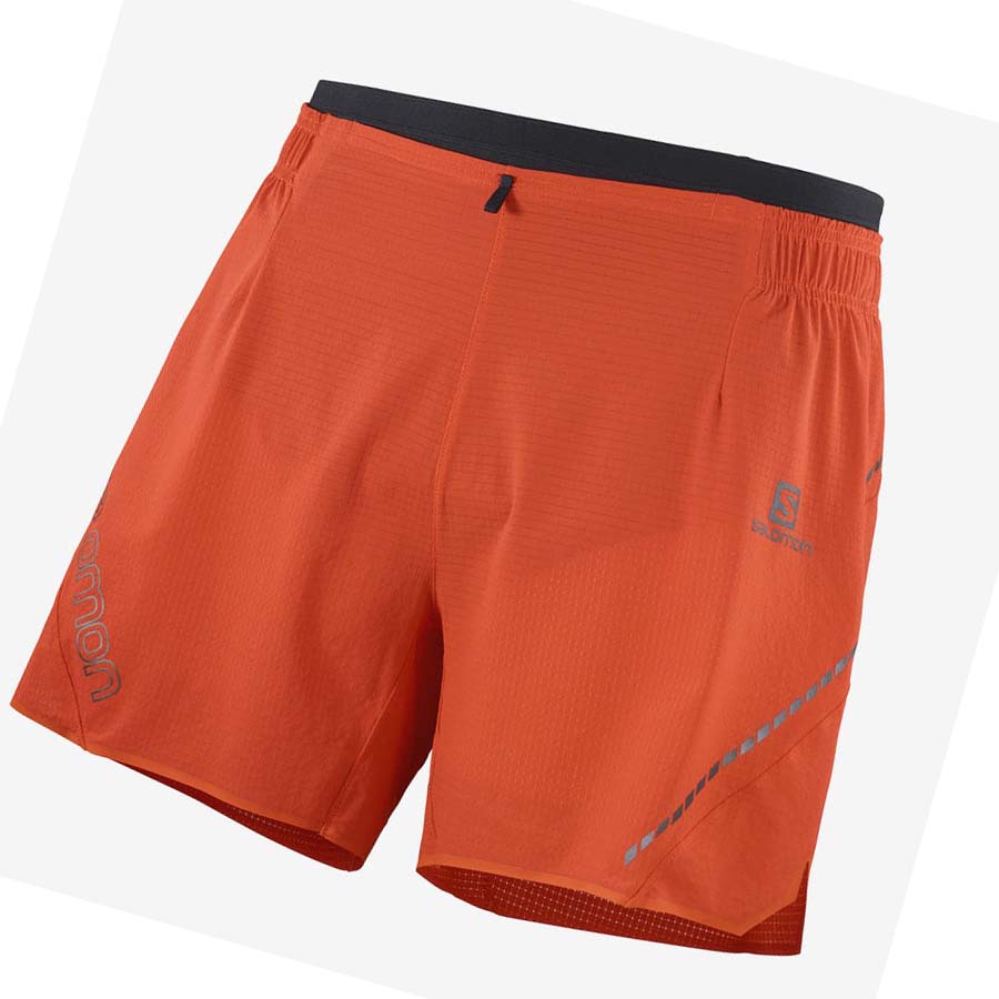 Salomon SENSE AERO 5\'\' Shorts Herr Orange | SE469SGL