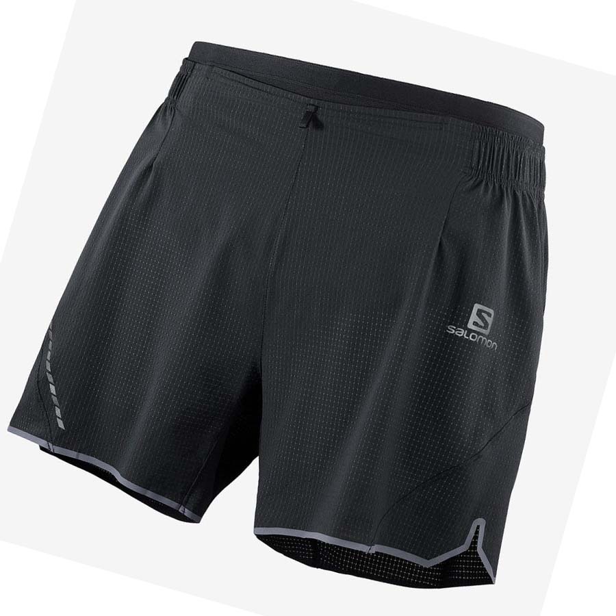 Salomon SENSE AERO 5\'\' Shorts Herr Svarta | SE468DFM