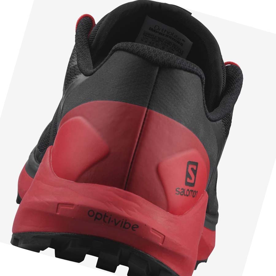 Salomon SENSE RIDE 4 Trail löparskor Herr Svarta Röda | SE134OKI