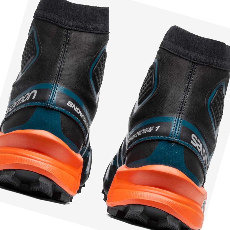 Salomon SNOWCROSS ADVANCED Sneakers Herr Svarta Blå Orange | SE183SGL