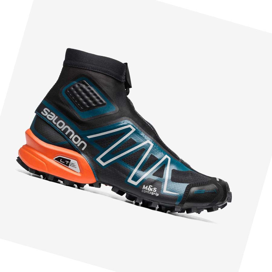 Salomon SNOWCROSS ADVANCED Sneakers Herr Svarta Blå Orange | SE183SGL