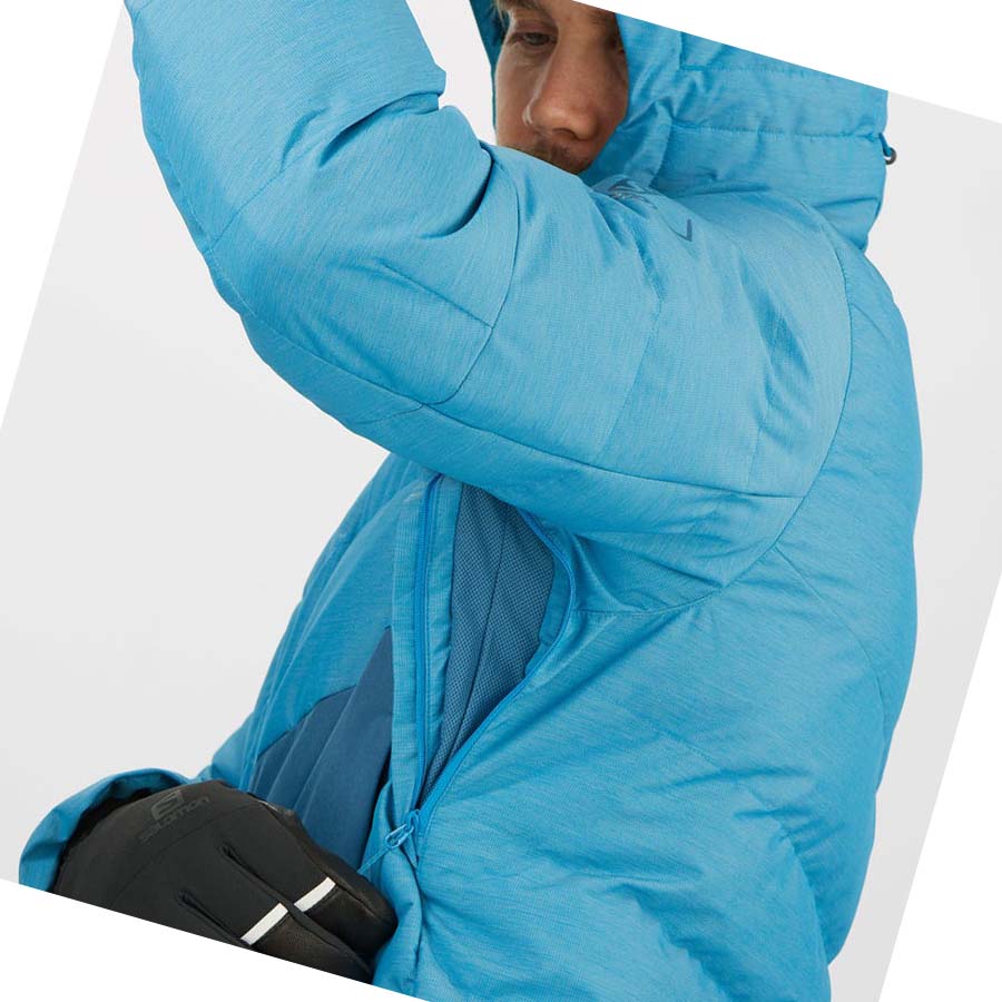 Salomon SNOWSHELTER INSULATED Jacka Herr Blå | SE327BEX