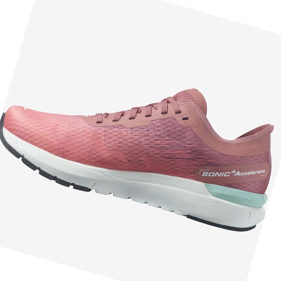 Salomon SONIC 4 Accelerate Löparskor Dam Rosa | SE900VRW