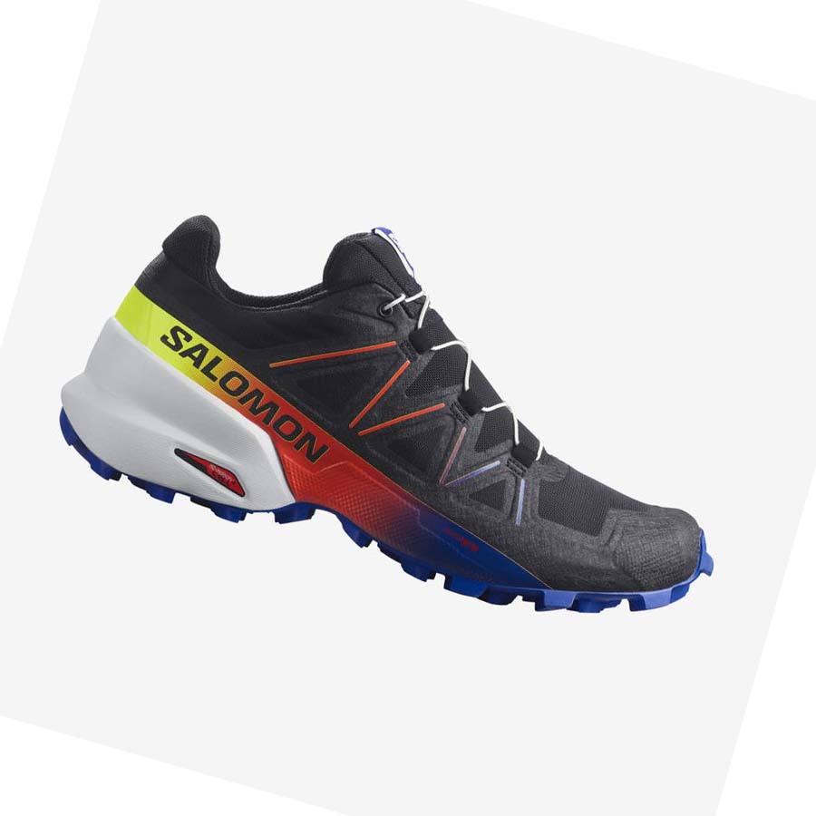 Salomon SPEEDCROSS 5 RACING PACK Trail löparskor Herr Svarta Blå | SE123ZUT