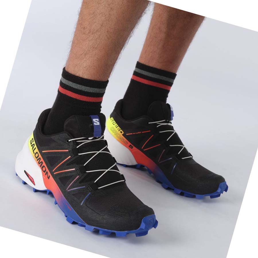 Salomon SPEEDCROSS 5 RACING PACK Trail löparskor Dam Svarta Gula | SE850XYU