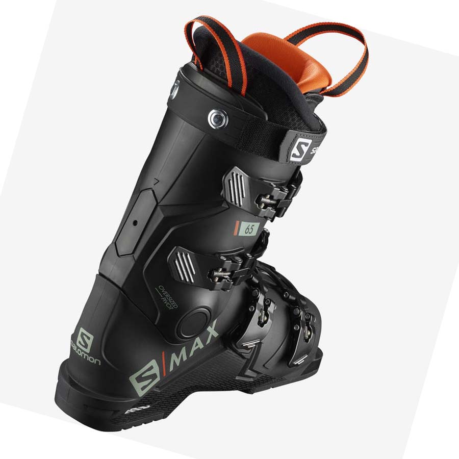 Salomon S/MAX 65 Pjäxor Barn Svarta Röda | SE1621OKI