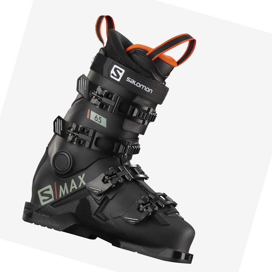 Salomon S/MAX 65 Pjäxor Barn Svarta Röda | SE1621OKI