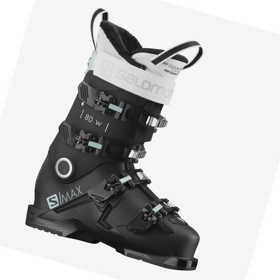 Salomon S/MAX 80 Pjäxor Dam Svarta Vita | SE1548FDN