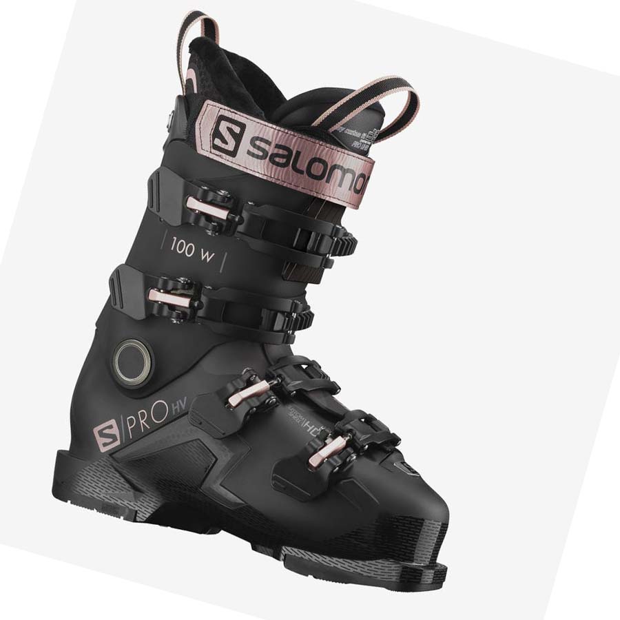 Salomon S/PRO HV 100 Pjäxor Dam Svarta Rosa Guld | SE1557VRW