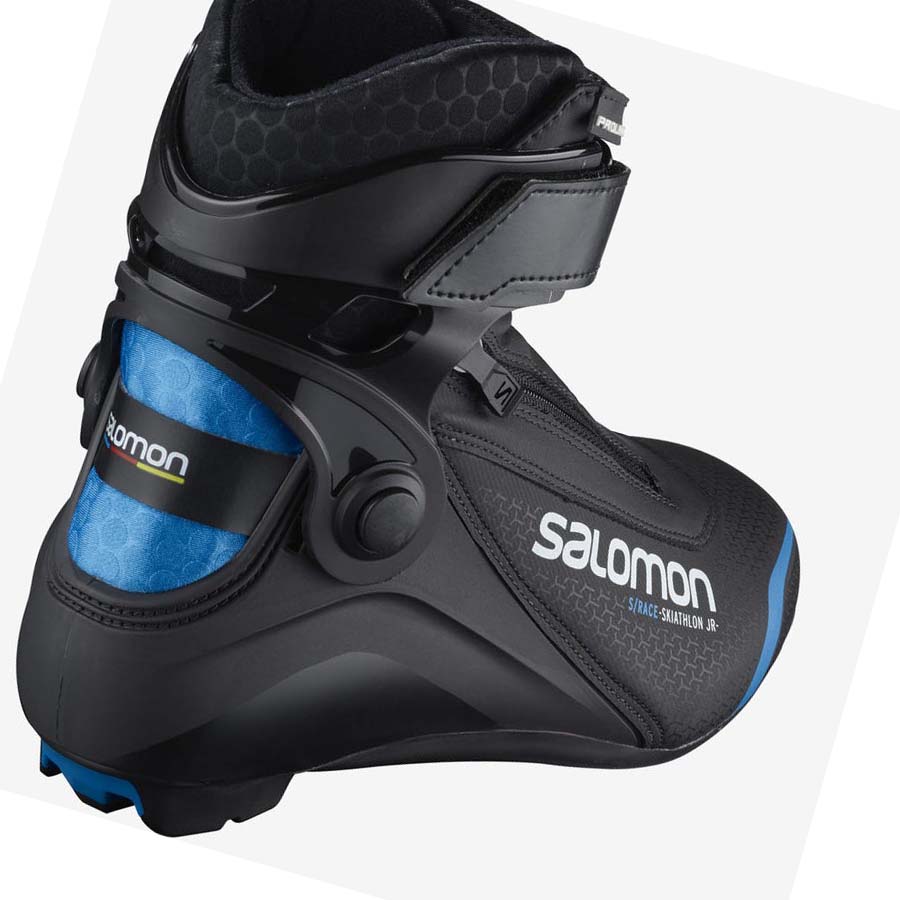 Salomon S/RACE SKIATHLON JUNIOR PROLINK Pjäxor Barn Svarta Blå | SE1607XYU