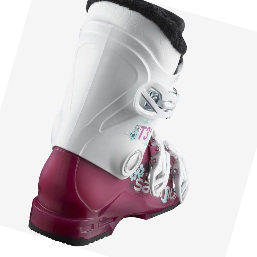 Salomon T3 RT GIRLY Pjäxor Barn Lila Vita | SE1625SGL