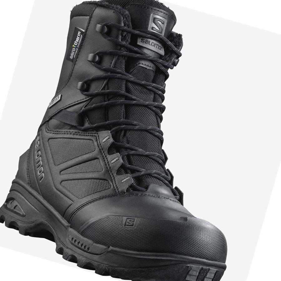 Salomon TOUNDRA FORCES CLIMASALOMON™ WATERPROOF Stövlar Dam Svarta | SE1031CTV