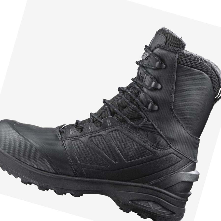 Salomon TOUNDRA FORCES CLIMASALOMON™ WATERPROOF Stövlar Dam Svarta | SE1031CTV