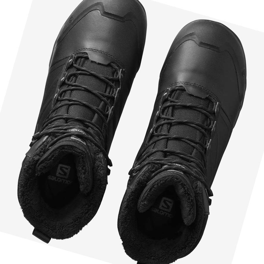 Salomon TOUNDRA PRO CLIMASALOMON™ WATERPROOF Vinterkängor Herr Svarta | SE244EBC