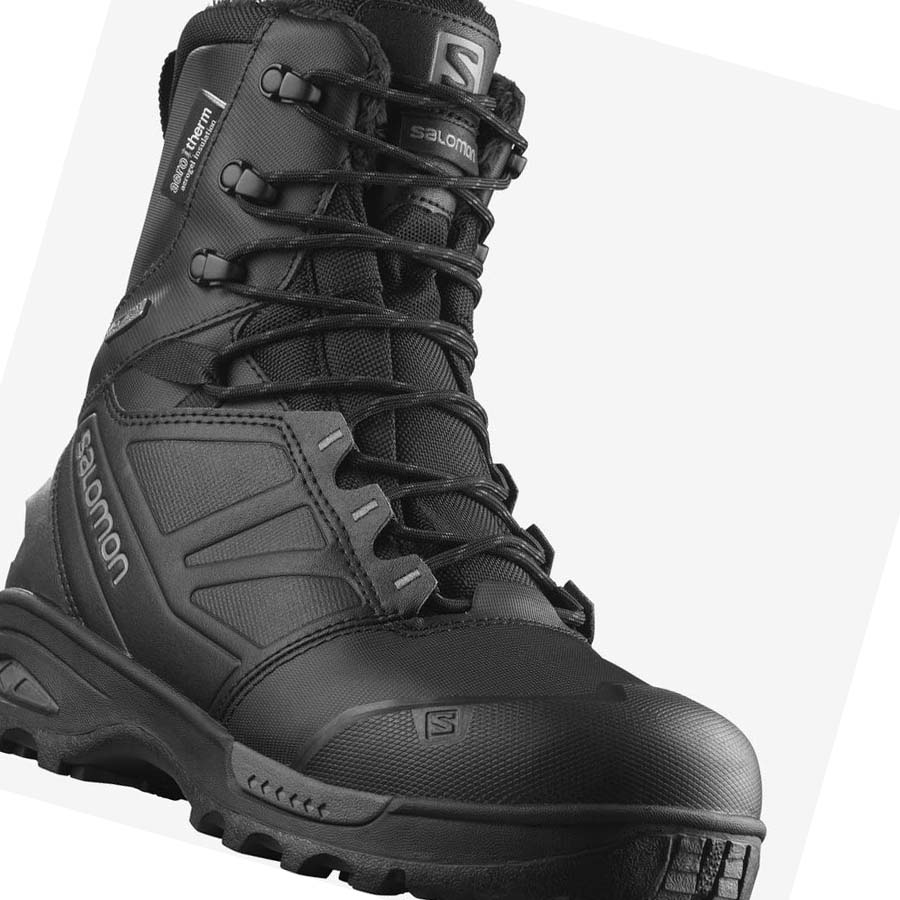 Salomon TOUNDRA PRO CLIMASALOMON™ WATERPROOF Vinterkängor Herr Svarta | SE244EBC