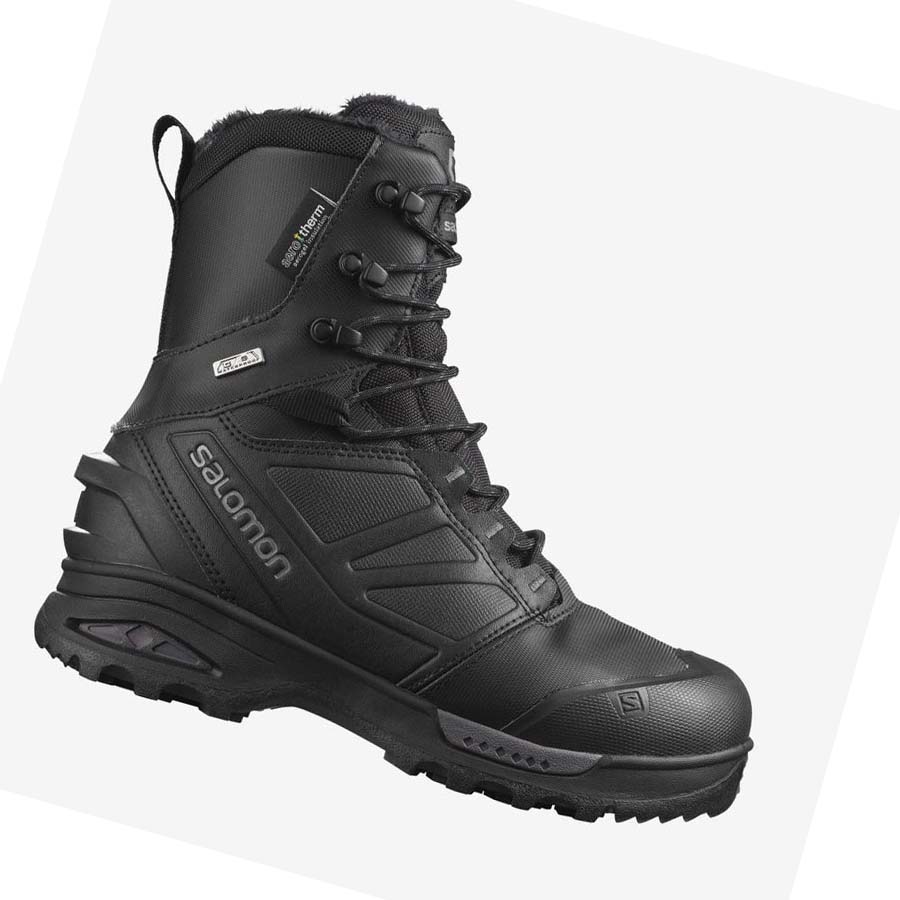 Salomon TOUNDRA PRO CLIMASALOMON™ WATERPROOF Vinterkängor Herr Svarta | SE244EBC