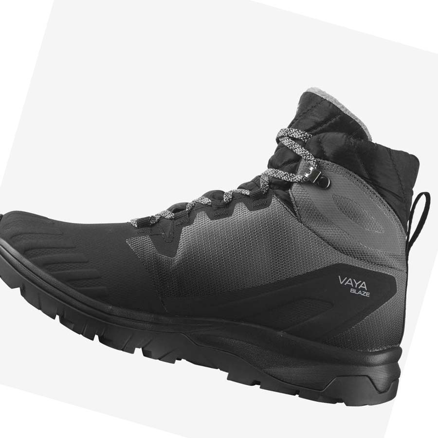 Salomon VAYA BLAZE THINSULATE™ CLIMASALOMON™ WATERPROOF Vinterkängor Dam Svarta | SE1018OKI