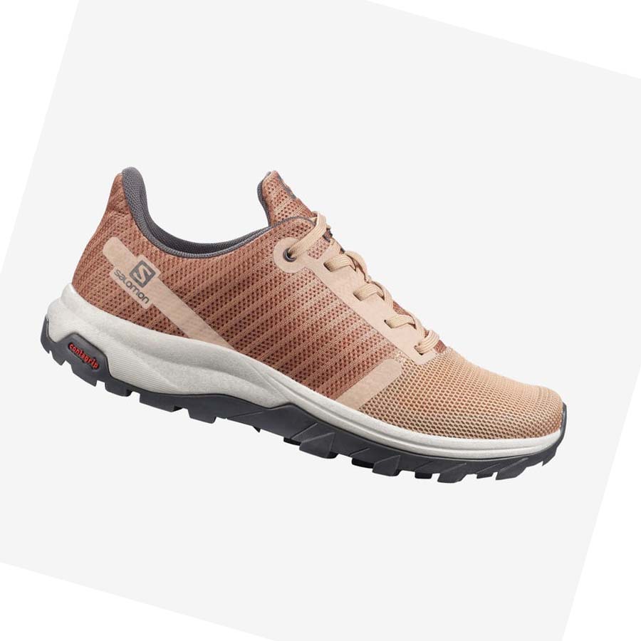 Salomon WoOUTBOUND PRISM Vandringsskor Dam Beige | SE813YXF