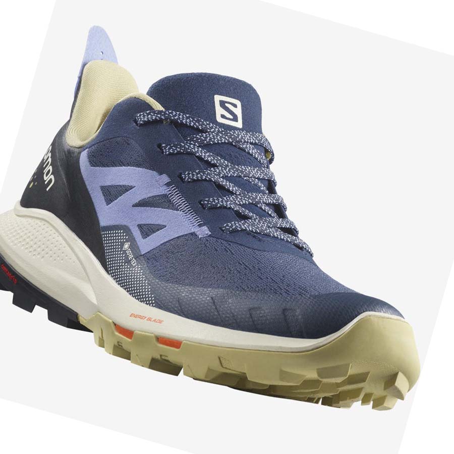 Salomon WoOUTPULSE GORE-TEX Vandringsskor Dam Blå | SE786UZG