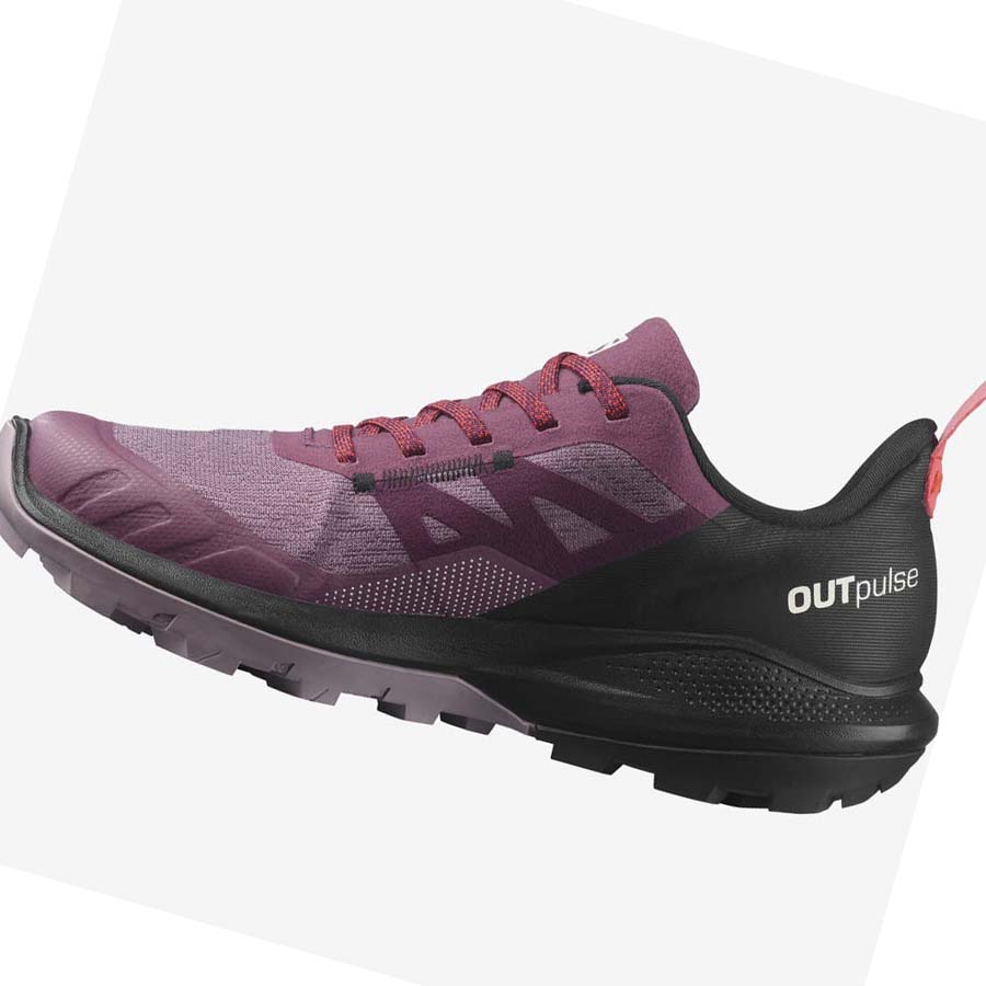 Salomon WoOUTPULSE GORE-TEX Vandringsskor Dam Lila | SE788TCE