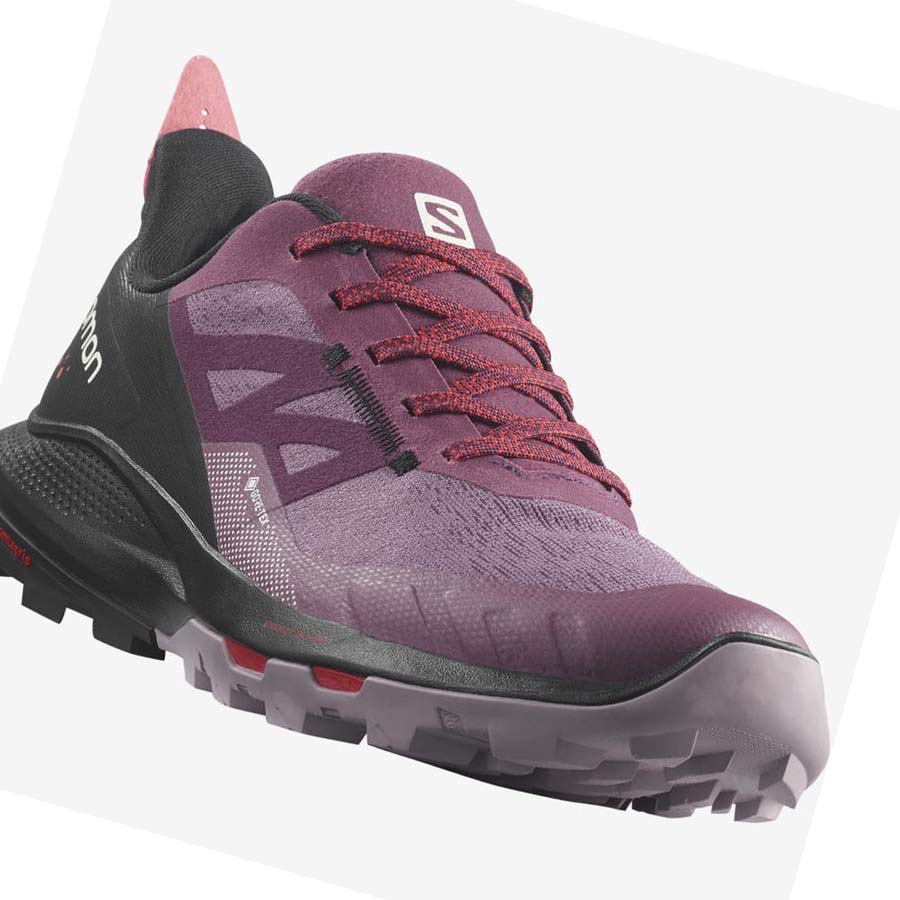 Salomon WoOUTPULSE GORE-TEX Vandringsskor Dam Lila | SE788TCE