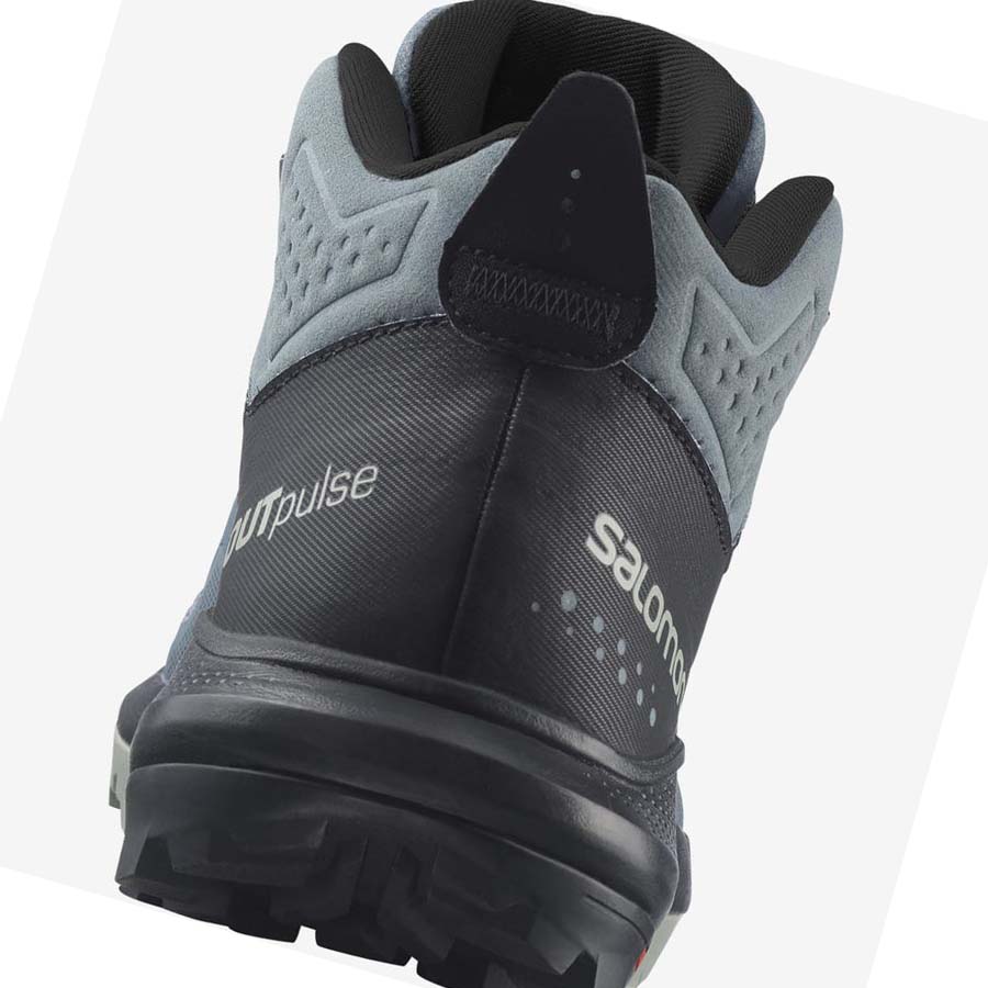 Salomon WoOUTPULSE MID GORE-TEX Vandringsskor Dam Silver | SE839YXF