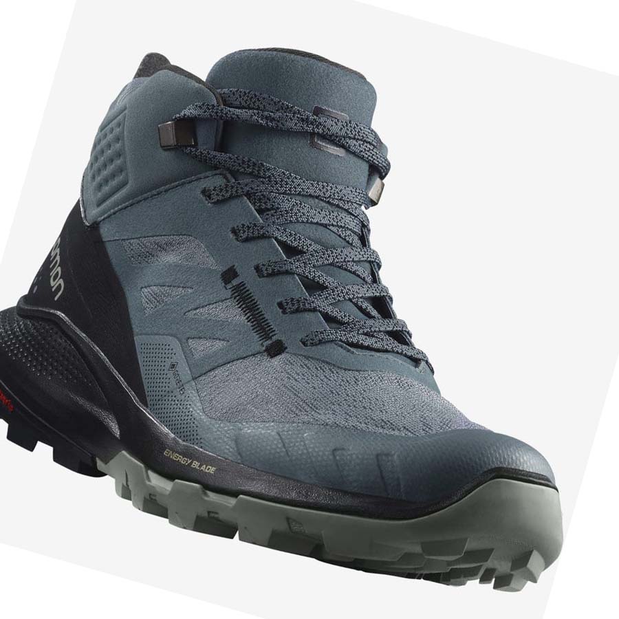 Salomon WoOUTPULSE MID GORE-TEX Vandringsskor Dam Silver | SE839YXF