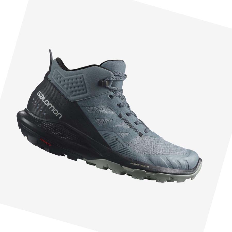 Salomon WoOUTPULSE MID GORE-TEX Vandringsskor Dam Silver | SE839YXF