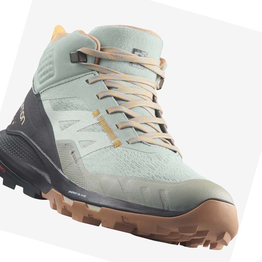 Salomon WoOUTPULSE MID GORE-TEX Vandringsskor Dam Mintgröna | SE840TCE