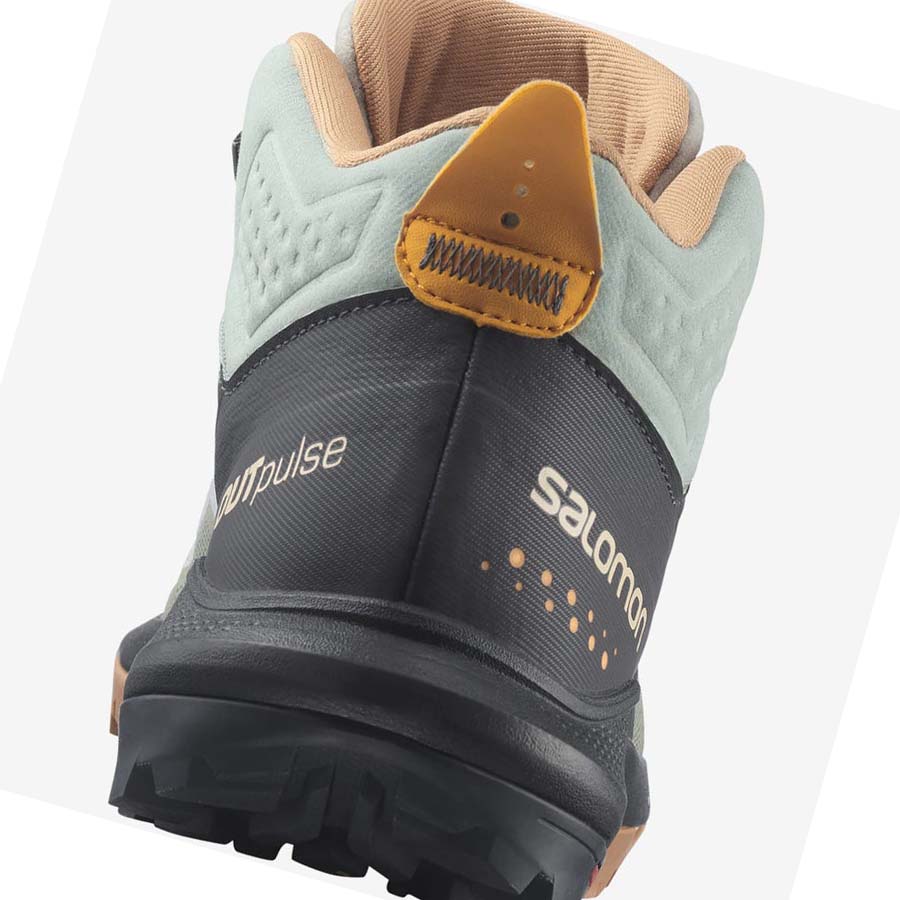 Salomon WoOUTPULSE MID GORE-TEX Vandringsskor Dam Mintgröna | SE840TCE